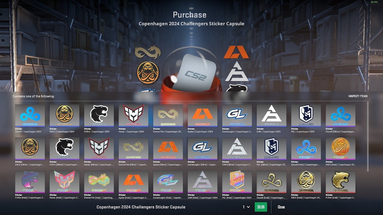 2024 PGL Copenhagen Major Stickers Released
