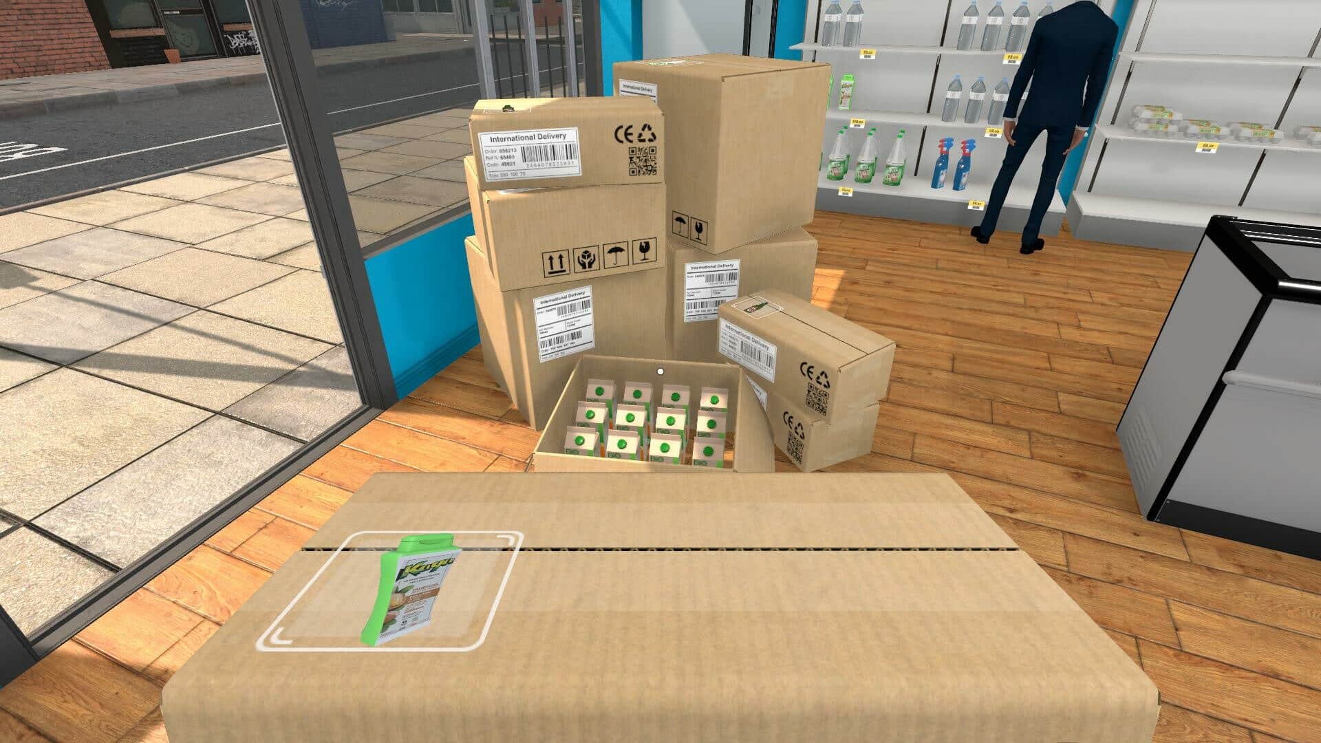 Supermarket Simulator: How to Reduce Transport Costs in an Easy Way