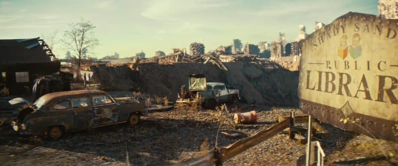 Shady Sands has apparently seen far better days.