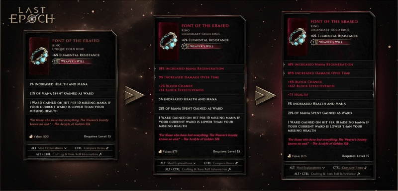 How to Make Legendary Items in Last Epoch - Crafting Guide