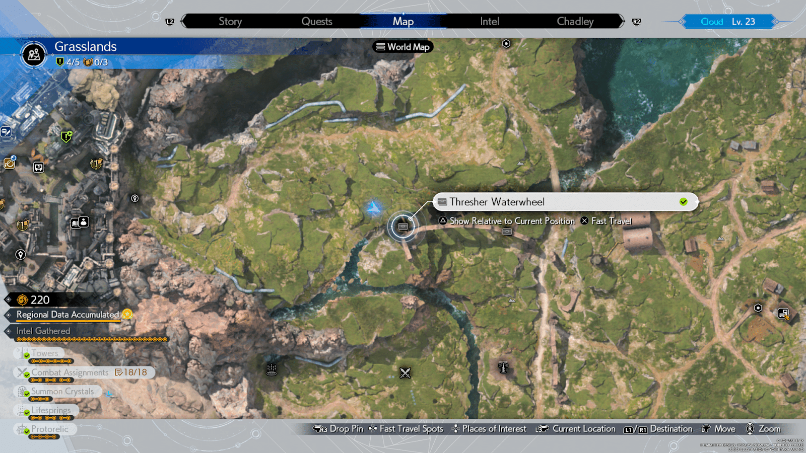 FF7 Rebirth Grasslands Map - All Grasslands Cache Locations