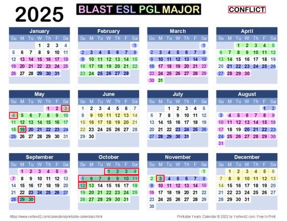 PGL Announce CS2 Tournament Schedule for 2025-2026