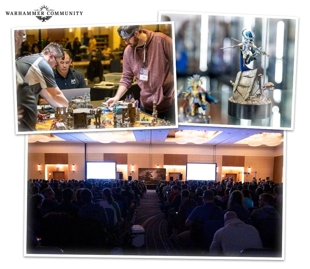 in the venue, as well as on the official Warhammer Twitch channel