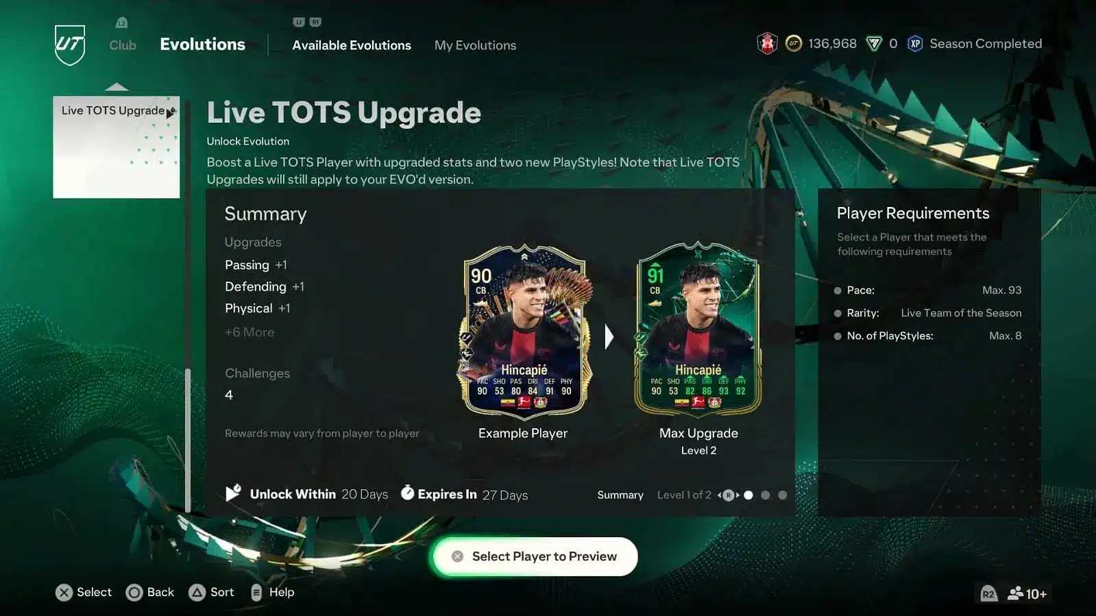 EA FC 24 Live TOTS Upgrade Evolutions Guide