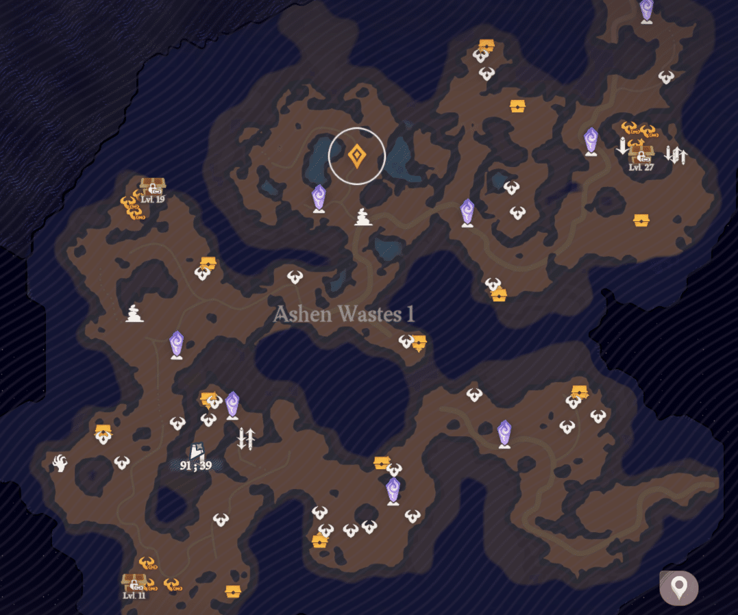 AFK Journey Ashen Waste Treasure Chest Locations