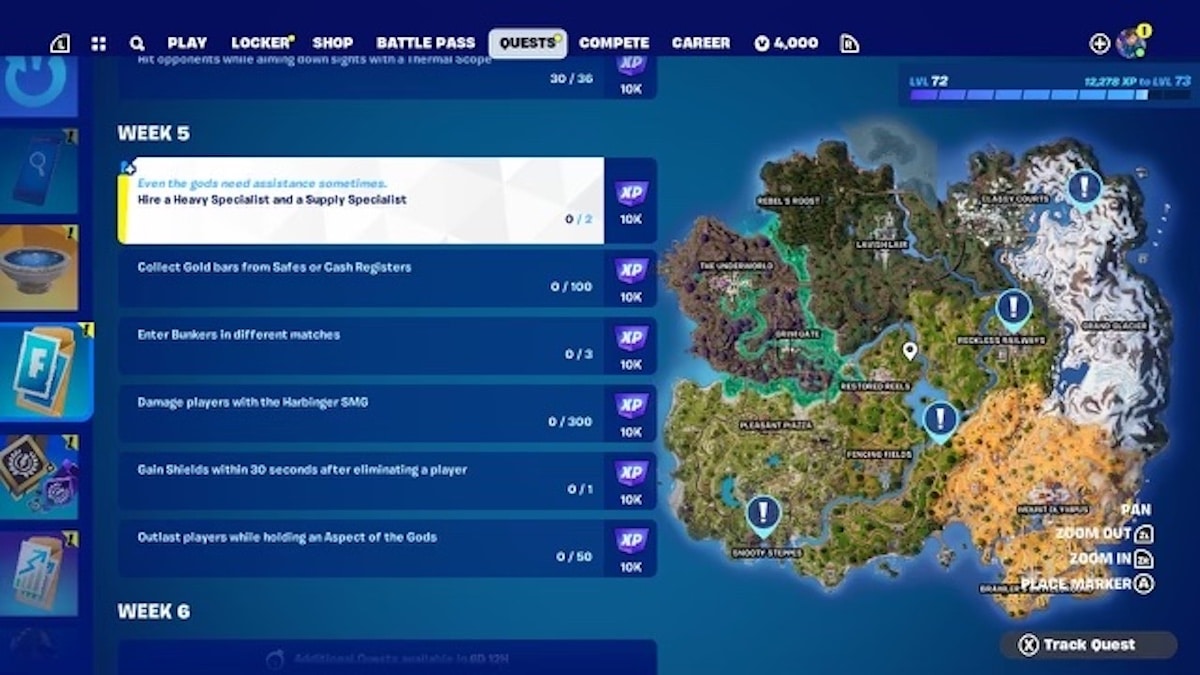 All Fortnite Weekly Quests - Week 5