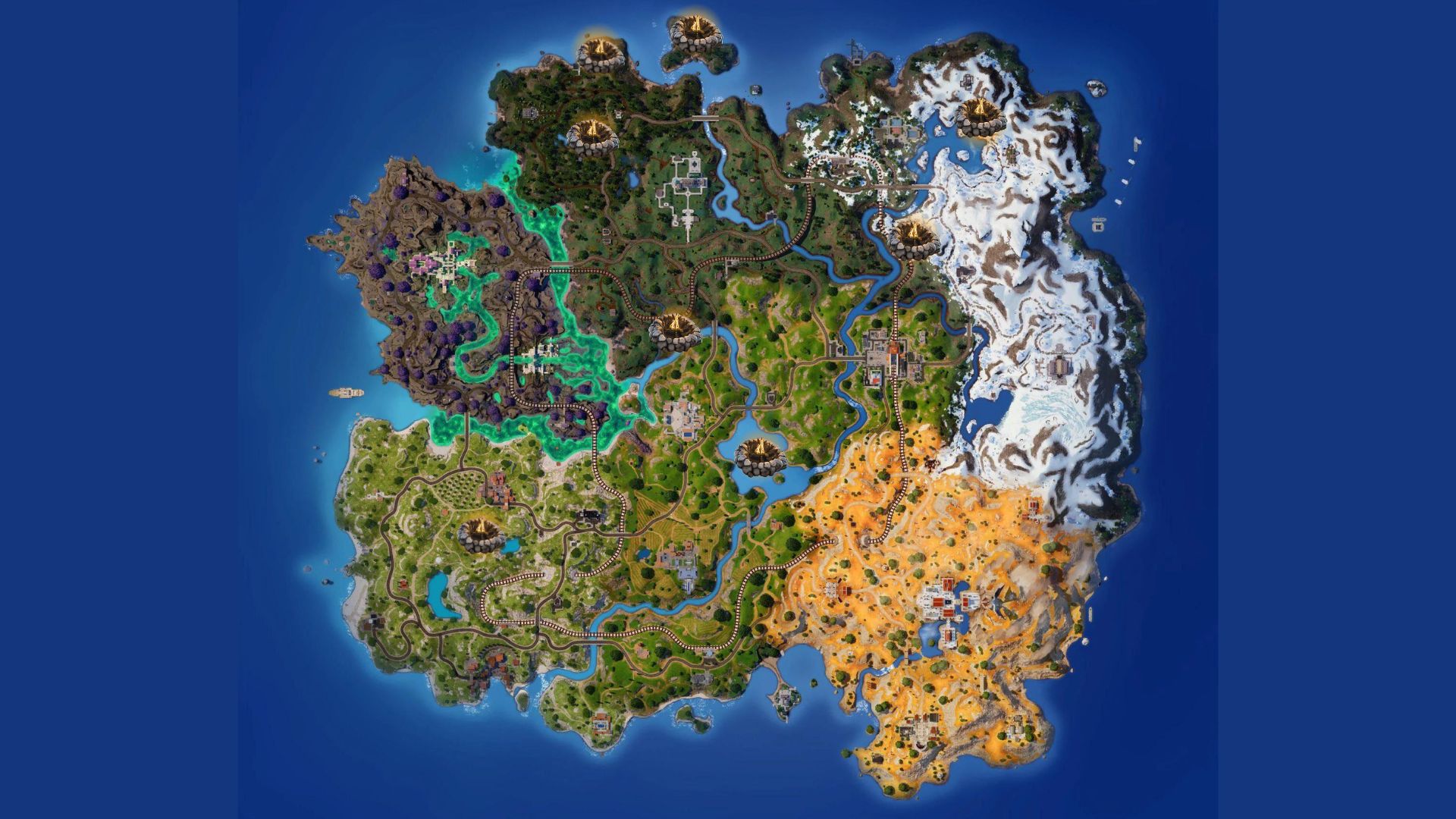 All Campfire Locations in Fortnite
