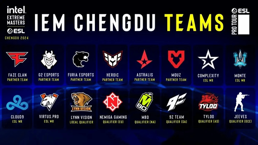 IEM Chengdu 2024 - Teams, Dates, Prize Pool and More