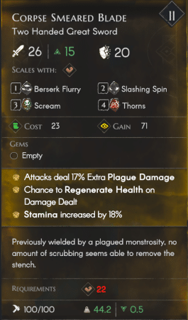 No Rest for the Wicked Weapon and Gear System Explained