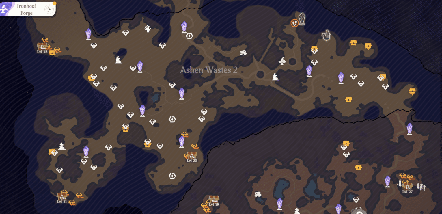 Ashen waste 2 chest location