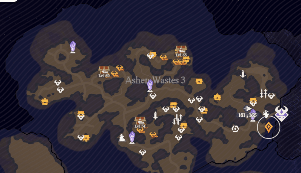 Ashen waste 3 chest location