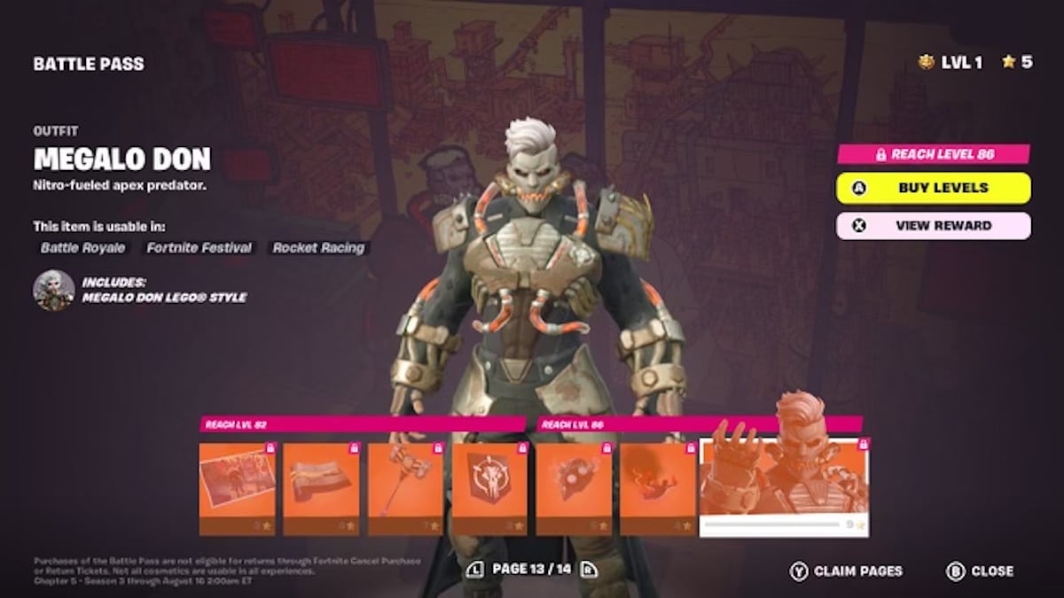 Battle Pass Fortnite C5 S3 Page 13