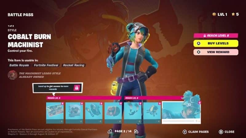 Battle Pass Fortnite C5 S3 Page 2