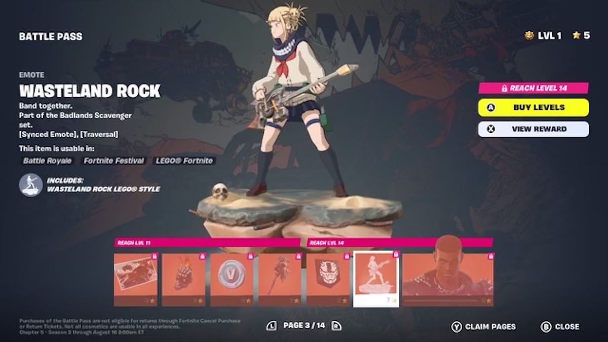 Battle Pass Fortnite C5 S3 Page 3