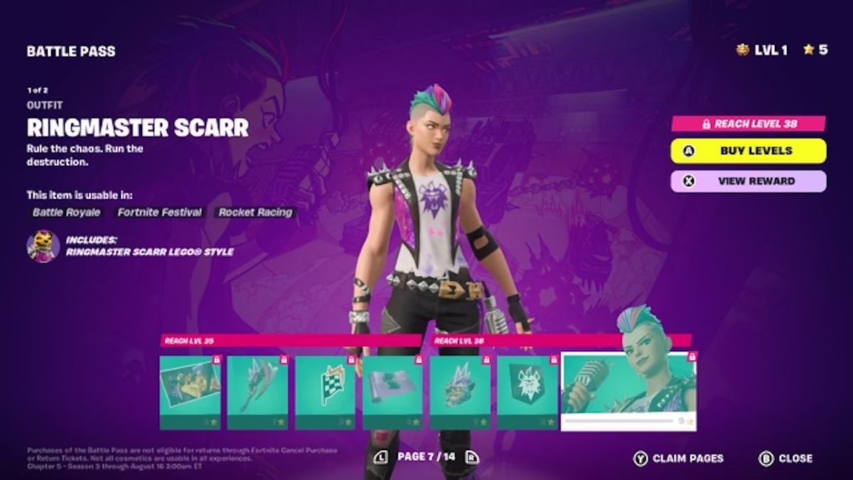 Battle Pass Fortnite C5 S3 Page 7
