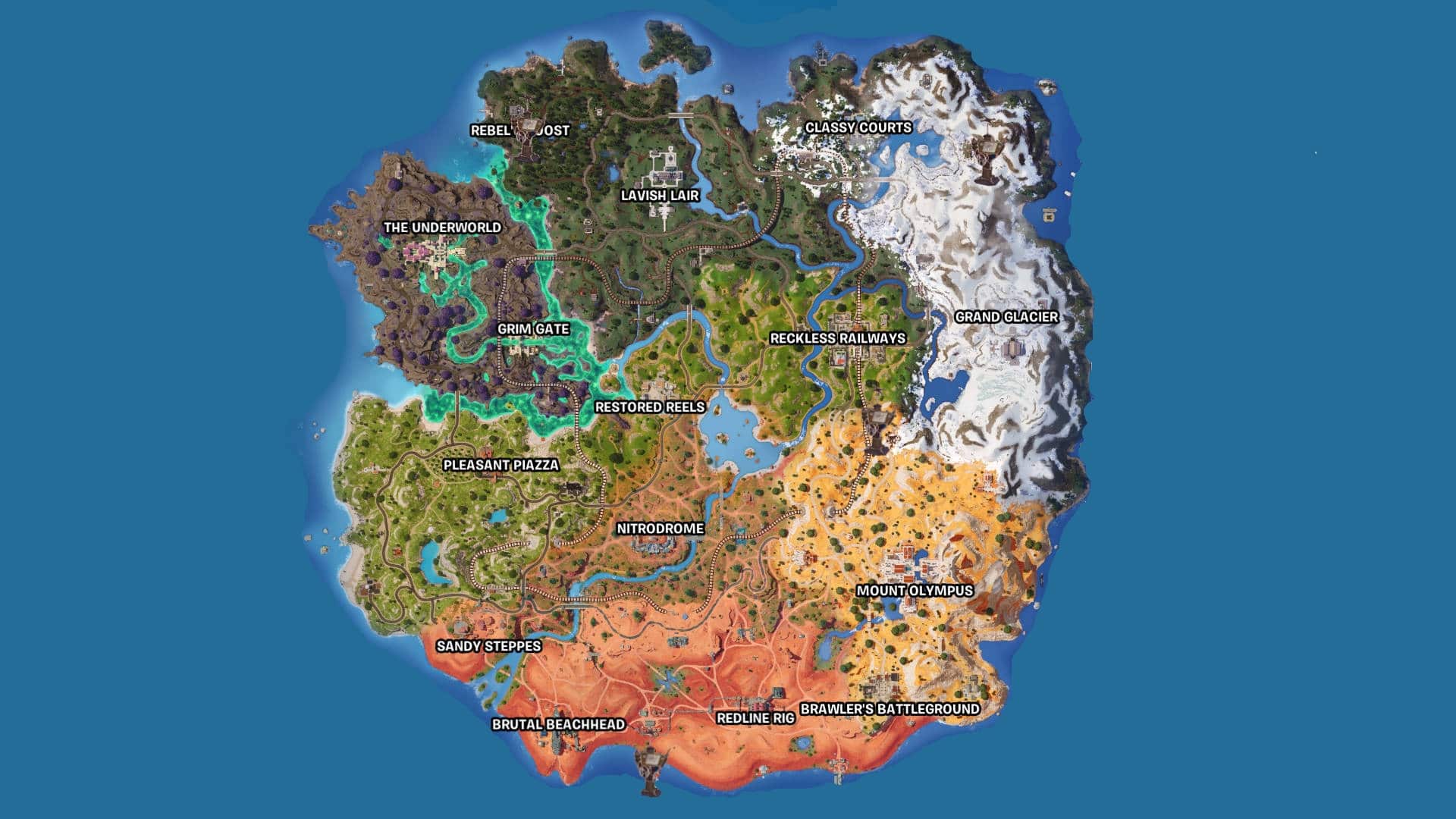 Fortnite Wastelanders Challenges Map