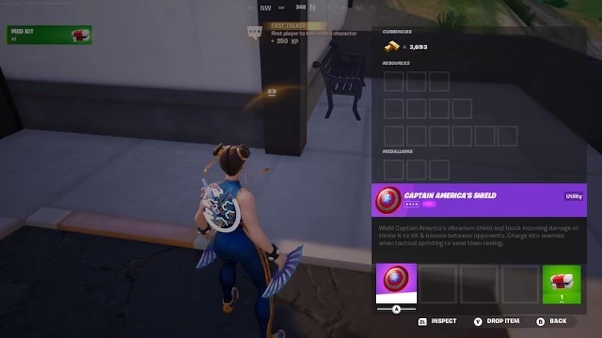 Where to find the captain America shield in fortnite