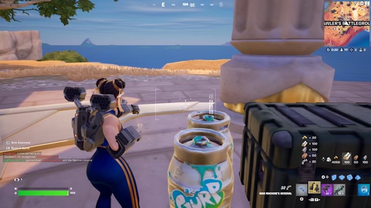 War Machine's Arsenal in Fortnite