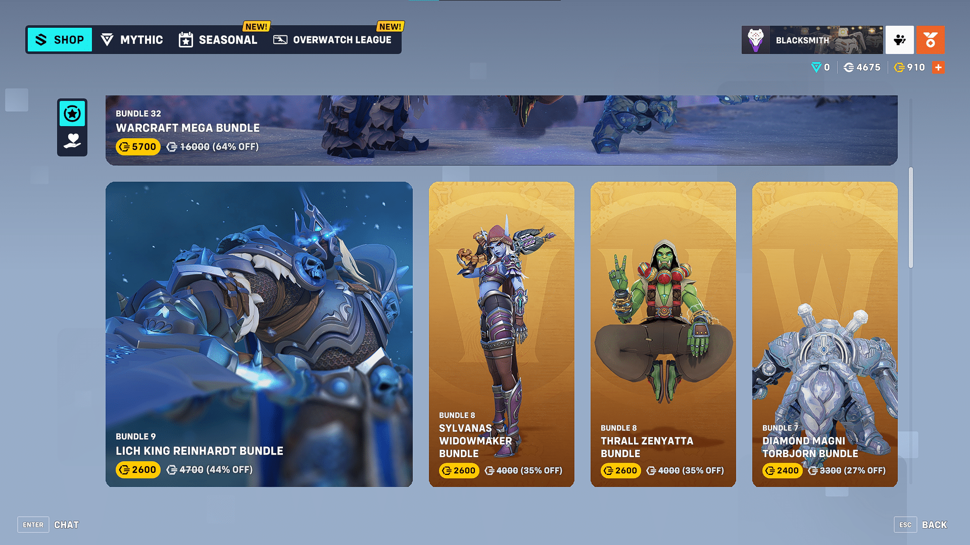 Overwatch 2 World of Warcraft Skins