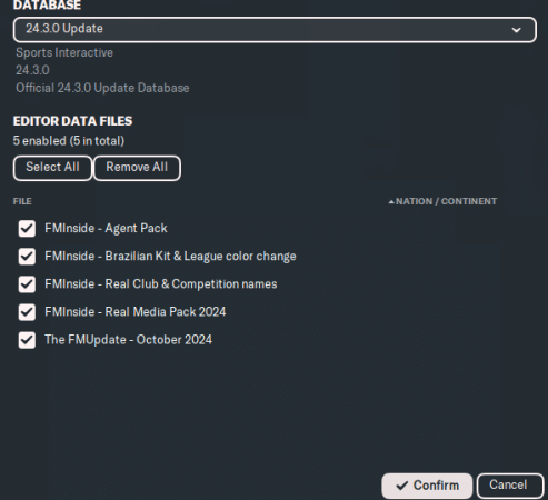 FM24 24/25 database update