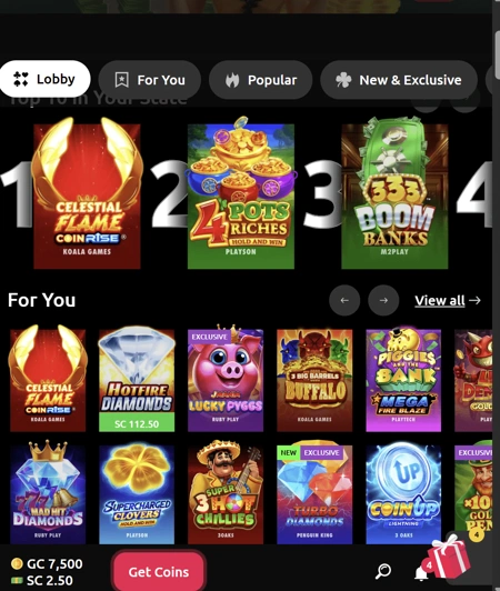 McLuck review and game selection