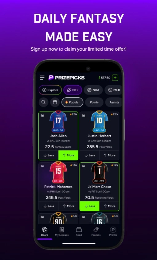 prizepicks dfs app and sign up offer