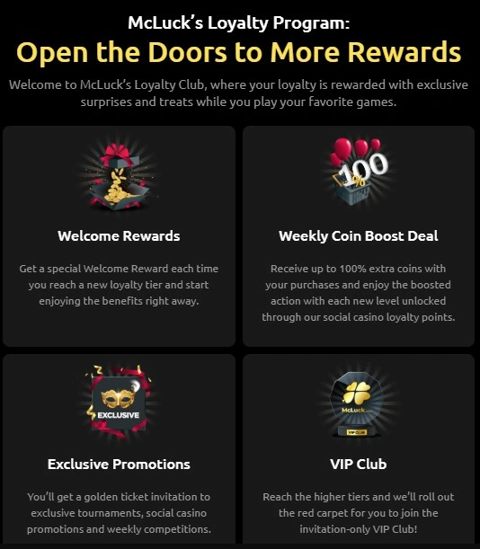 Mcluck casino vip loyalty program
