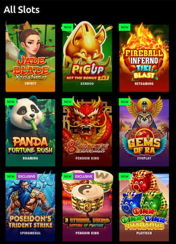 Slots at McLuck sweepstakes casino