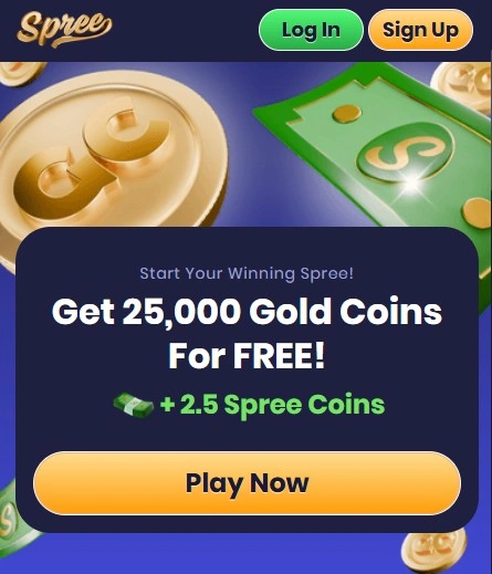Spree casino welcome offer