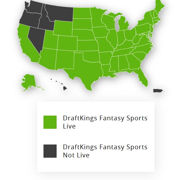 Draftkings legal states
