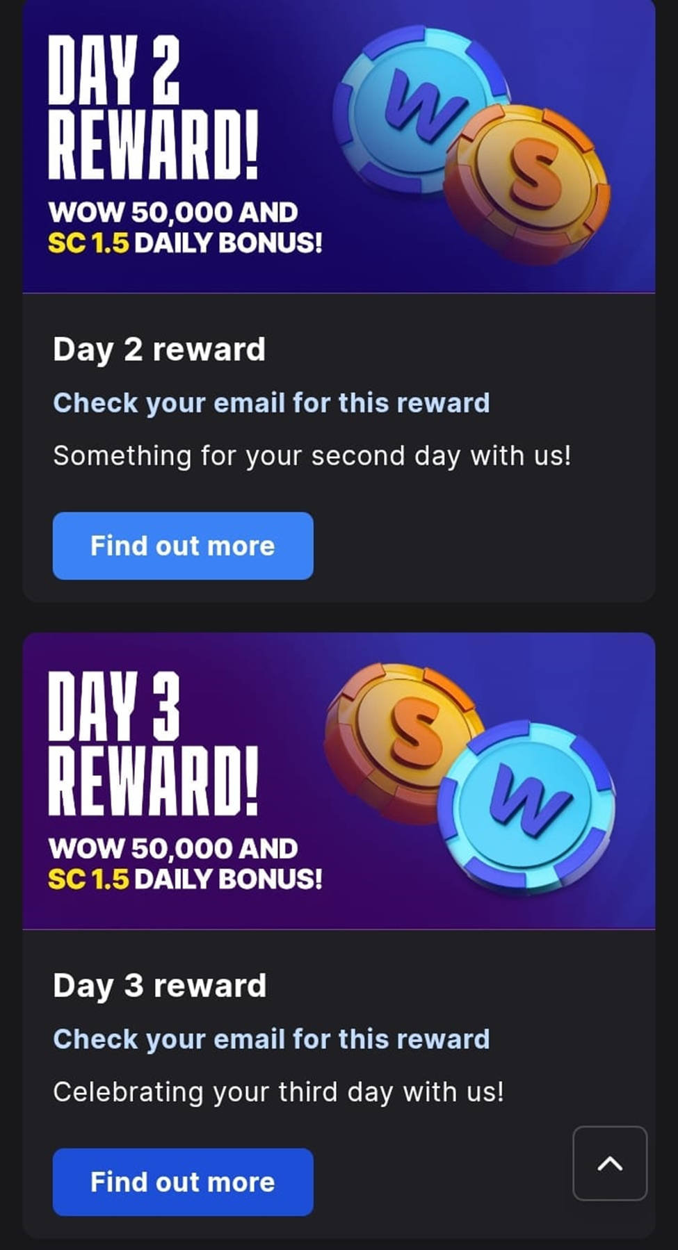 WOW Vegas rewards
