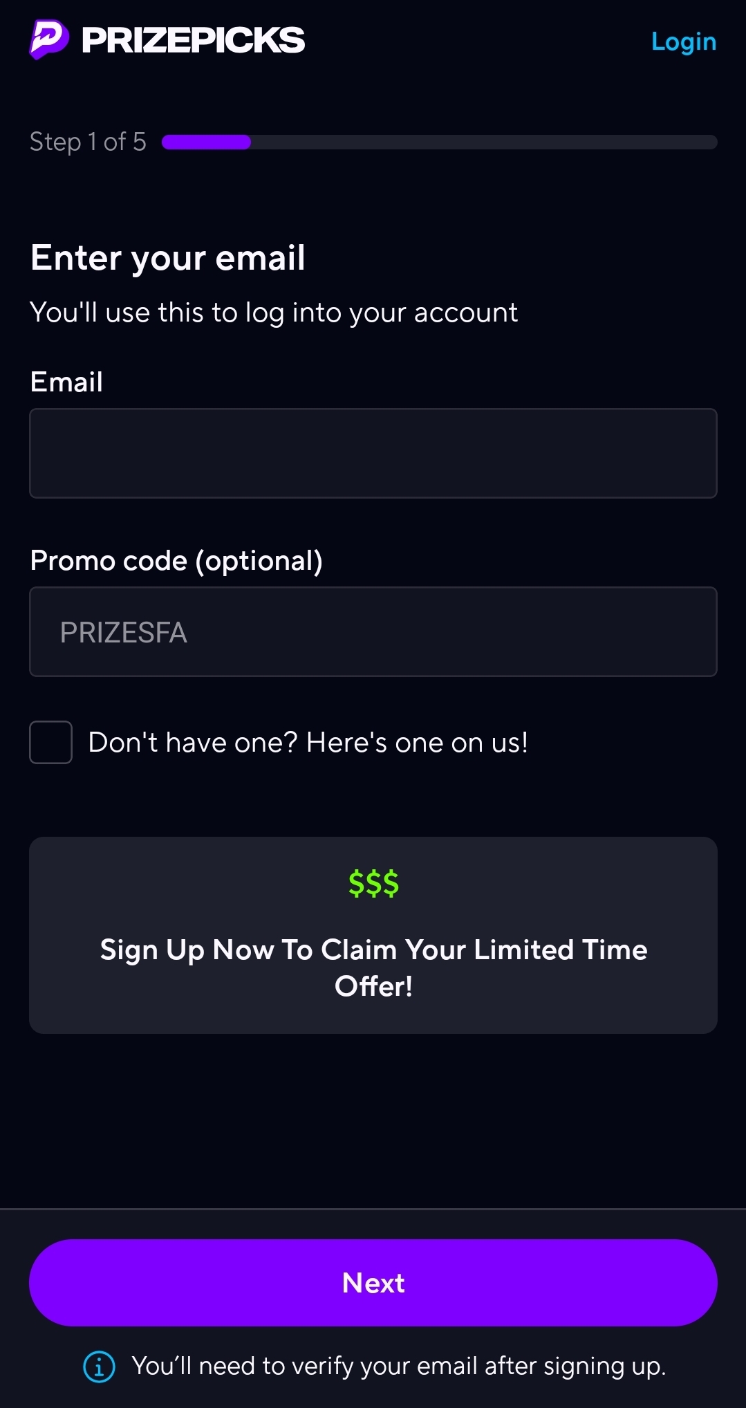 Prize Picks Promo Code Sign-Up