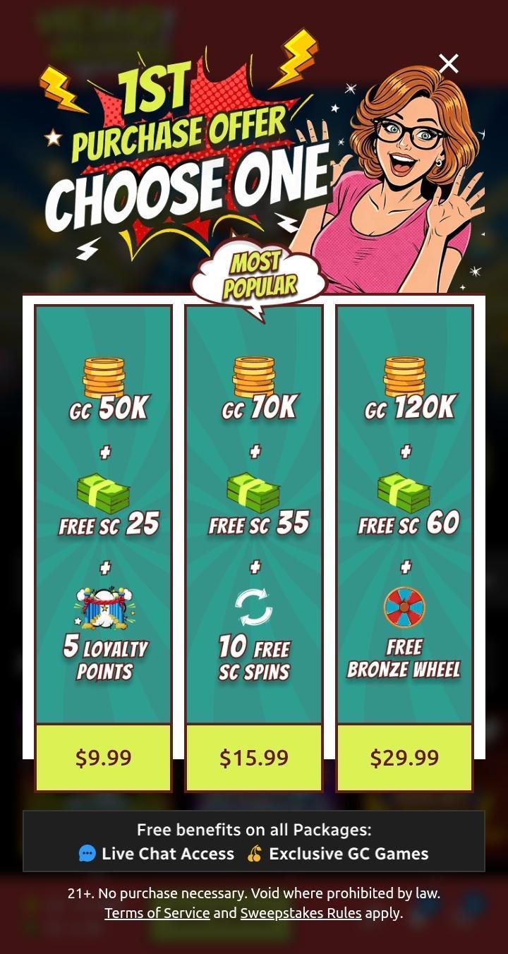 First-Purchase Bonus at Hello Millions