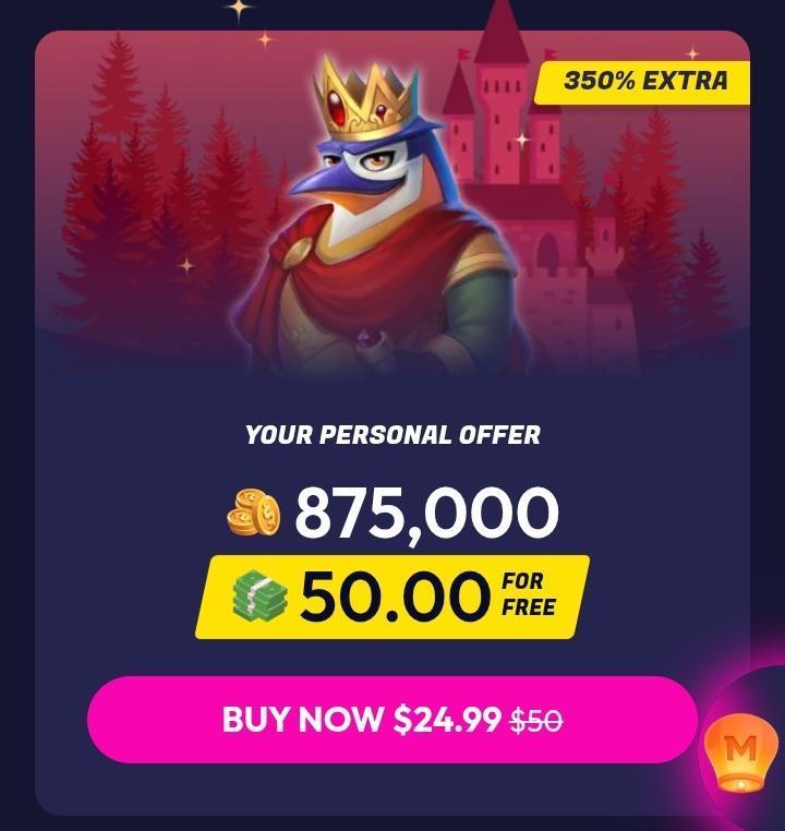 Funrize welcome bonus personal offer - 350% extra
