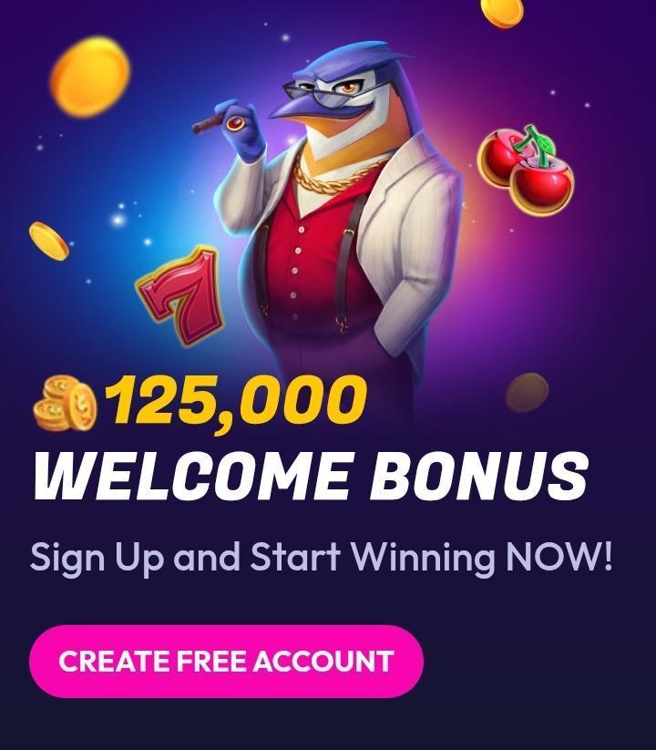 Funrize welcome bonus 125,000 coins